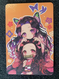 Matchmaker Spicy Waifu NSFW A5 Size Card Board Shinobu Nezuko Demon Slayer Cute - Image 1