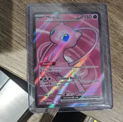 Pokemon Mew EX TCG Scarlet Violet-151 Holo Ultra Rare Full Art Card 193/165 NM - Image 1