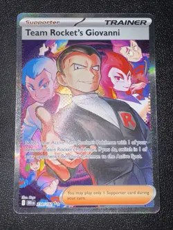 Pokemon TCG Trainer Card Destined Rivals Team Rocket's Giovanni 238/182 - Image 1