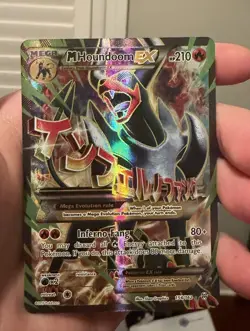 Pokemon TCG Mega Houndoom EX Ultra Rare Card Breakthrough 154/162 NM/LP - Image 1