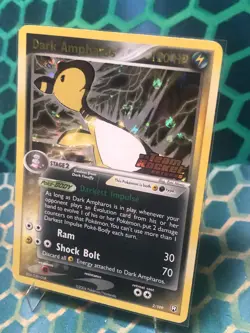 Dark Ampharos Holo 2/109 EX Team Rocket Returns Pokemon Card TCG UNPLAYED! - Image 1