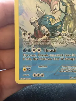 Pokemon TCG Gyarados 21/98 Ancient Origins Non-Holo Half Art Card Mint Condition - Image 2