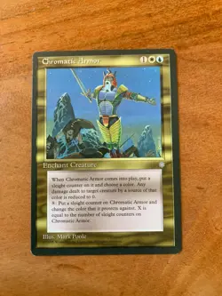 x1MTG Chromatic Armor LP Ice Age ICE English Reserved List Magic card old school - Image 1