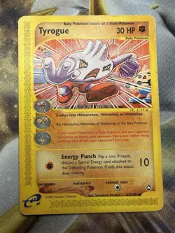 Pokemon TCG Card - Tyrogue 63/147 Aquapolis Uncommon MP FREE SHIPPING - Image 1