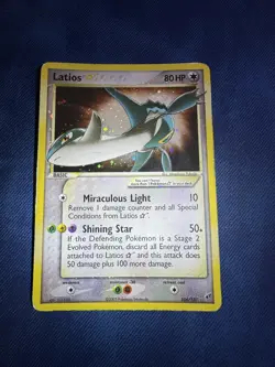 Pokemon TCG English EX Deoxys Shining Latios Gold Star Holo Card 106/107 MP - Image 1