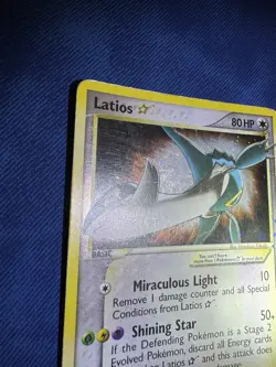 Pokemon TCG English EX Deoxys Shining Latios Gold Star Holo Card 106/107 MP - Image 2