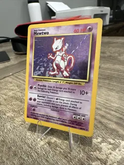 Pokemon Mewtwo TCG Base Set Holo Unlimited Rare Card 10/102 LP Condition - Image 3