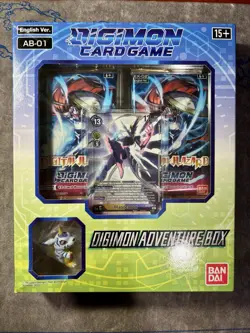 DIGIMON CARD GAME: ADVENTURE BOX WITH RANDOM FIGURE (AB-01) 811039036713 - Image 1