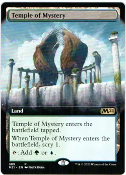 TEMPLE OF MYSTERY 389/274 MAGIC: THE GATHERING CORE SET 2021 (M21) FULL ART RARE - Image 1