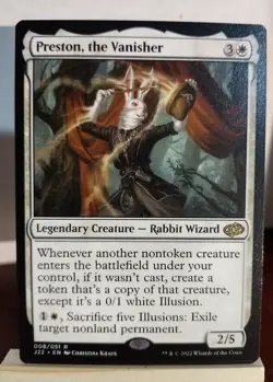 MTG Preston The Vanisher Jumpstart 2022 LP X1 Magic The Gathering - Image 1