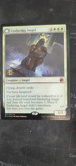 MtG Enduring Angel Foil Prerelease Promo - Image 1
