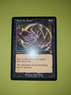 Read the Bones x1 Timeshifted Time Spiral Remastered 1x Magic the Gathering MTG - Image 1