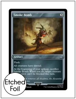 1x Smoke Bomb, Etched Foil, Magic MTG NM - Image 1