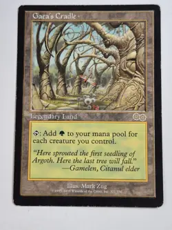 Magic The Gathering MTG Gaea's Cradle Urza's Saga Heavily Played - Image 1