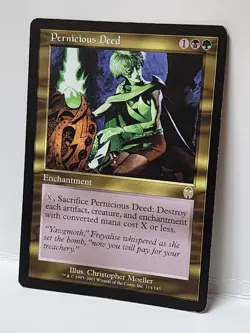 1x Pernicious Deed #B, MP (see photos), Apocalypse (APC), Magic Gathering, MtG - Image 2