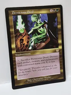 1x Pernicious Deed #B, MP (see photos), Apocalypse (APC), Magic Gathering, MtG - Image 3