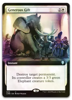 Generous Gift (Extended Art) #620 (Foil) (NM) Commander Legends CMR Magic MTG - Image 1