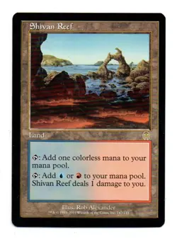 MTG Shivan Reef X1 Apocalypse edition rare - Image 1