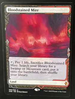 Bloodstained Mire 3 MTG Zendikar Rising Expeditions (ZNE) Mythic NM - Image 1
