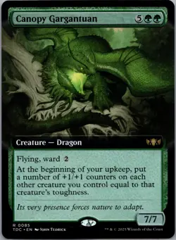 Canopy Gargantuan Extended Art Commander Tarkir Dragonstorm MTG NM - Image 1