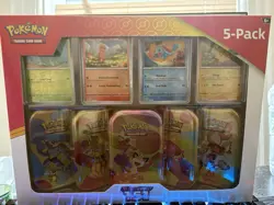 Pokemon TCG Scarlet and Violet 151 Mini Tins 5 Pack Factory Sealed - Image 1