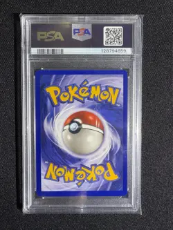 1999 POKEMON FOSSIL 1999-2000 COPYRIGHT #53 PSYDUCK PSA 8 - Image 2