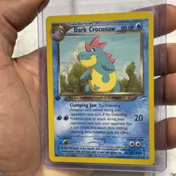 Dark Croconaw 1st Edition 32/105 Uncommon Neo Destiny Pokemon WOTC LP 2000 TCG - Image 2