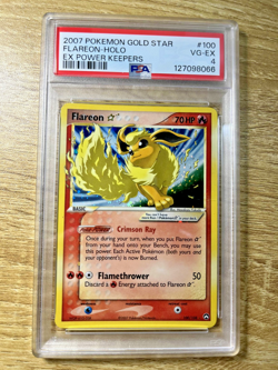 Flareon Gold Star 100/108 2007 Pokemon EX Power Keepers - Holo PSA 4 - Image 1