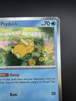 Pokemon TCG Psyduck Mega Evolutions Black Star Promo 007 Near Mint - Image 3