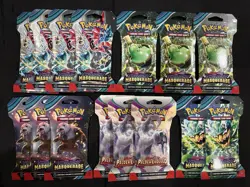 Pokemon TCG Masquerade / Paldea Booster Pack Lot Of 15. New Sealed. - Image 1