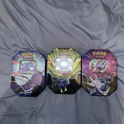 Pokemon TCG Azure Legends Tins Kyogre Xerneas & Dialga New Sealed Set Of 3 (2) - Image 1