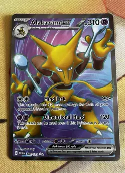 Pokemon TCG Alakazam ex 188/165 S&V 151 Full Art Ultra Rare Holo - NM - Image 1