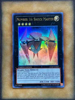 Yugioh Number 16: Shock Master JUMP-EN060 Ultra Rare Limited Edition NM - Image 1
