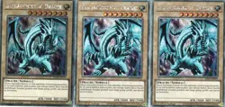 yugioh 3x Blauaugiger W. Drache Platinum Secret Rare RA03-DE079 1AUFLAGE DEUTSCH - Image 1
