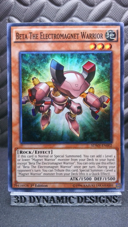 | Yugioh Beta The Electromagnet Warrior SDMY-EN002 Super Structure Deck NM 🔥 | - Image 1