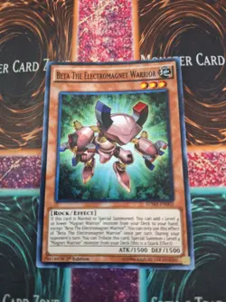 Yugioh Beta The Electromagnet Warrior SDMY-EN002 Super Rare 1st Edition NM - Image 1