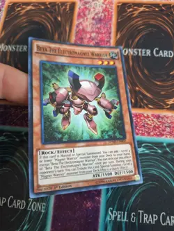 Yugioh Beta The Electromagnet Warrior SDMY-EN002 Super Rare 1st Edition NM - Image 2