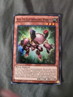 Yugioh Beta The Electromagnet Warrior SDMY-EN002 Super Rare 1st Ed NM - Image 1