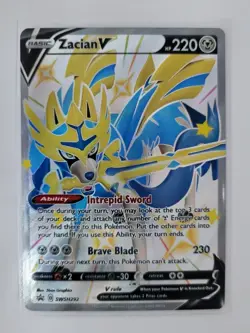 Pokemon TCG Zacian V SWSH292 Black Star Promo Holo Card - Image 1