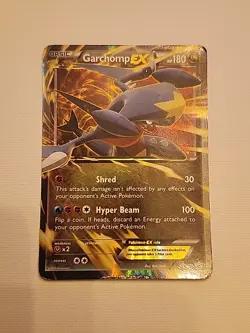 Pokemon Garchomp EX TCG Black Star Promo Holo Card XY167 - Image 1