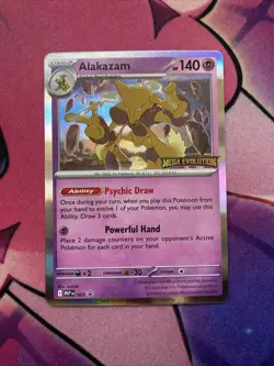 Alakazam 003 Stamp Promo Mega Evolution Deck Exclusive NM English Pokemon Card - Image 1