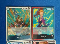 Marco One Piece TCG 4-card lot OP08 Leader+OP10 Rare+OP01/OP09 Common - PWE - Image 3