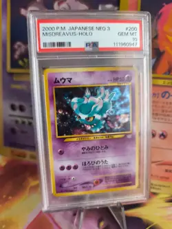 Pokemon Card Traunfugil Misdreavus Neo Revelation Holo Legends Japanese PSA 10 - Image 1
