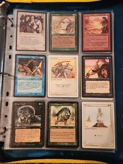 Vintage Magic The Gathering Binder Collection Card Lot MTG 1993-2003 Rares - Image 1