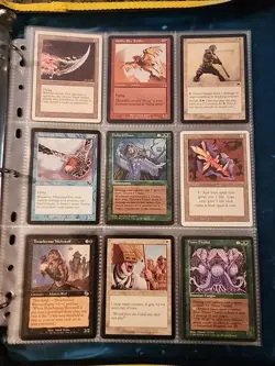 Vintage Magic The Gathering Binder Collection Card Lot MTG 1993-2003 Rares - Image 3