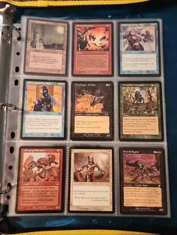 Vintage Magic The Gathering Binder Collection Card Lot MTG 1993-2003 Rares - Image 5