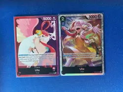 Uta One Piece TCG 4-card lot ST08 Super Rare+OP06 Leader - ships PWE - Image 1