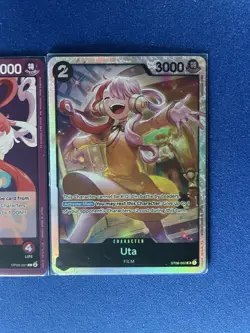 Uta One Piece TCG 4-card lot ST08 Super Rare+OP06 Leader - ships PWE - Image 3