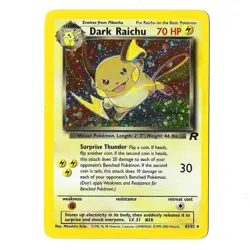 Dark Raichu 83/82 - Vintage Holo Pokemon Card- Team Rocket Set - Image 1