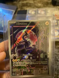 Pokemon TCG Miraidon SVP Black Star Promos Holo Card SVP013 MP/LP Condition - Image 1